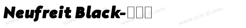 Neufreit Black字体转换
